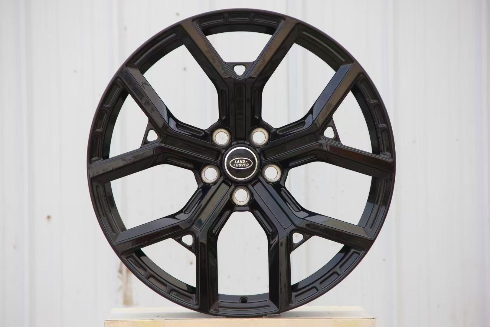 22 inch glossy black forged alloy wheels (4-piece set)